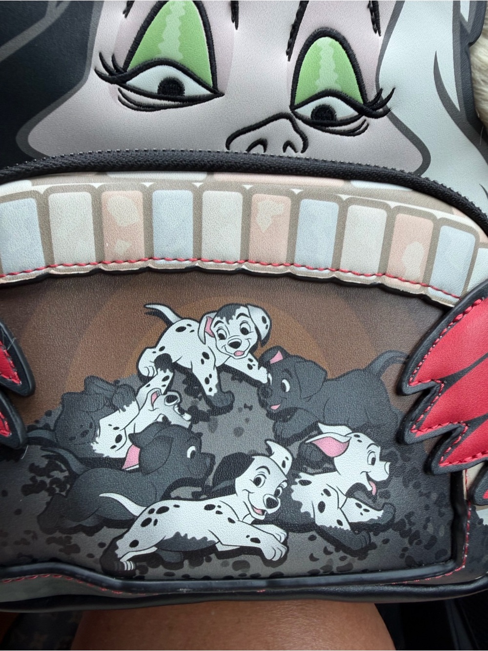 Loungefly Disney 101 Dalmatians Cruella De Villains Scene Mini Backpack - Picture 2 of 12
